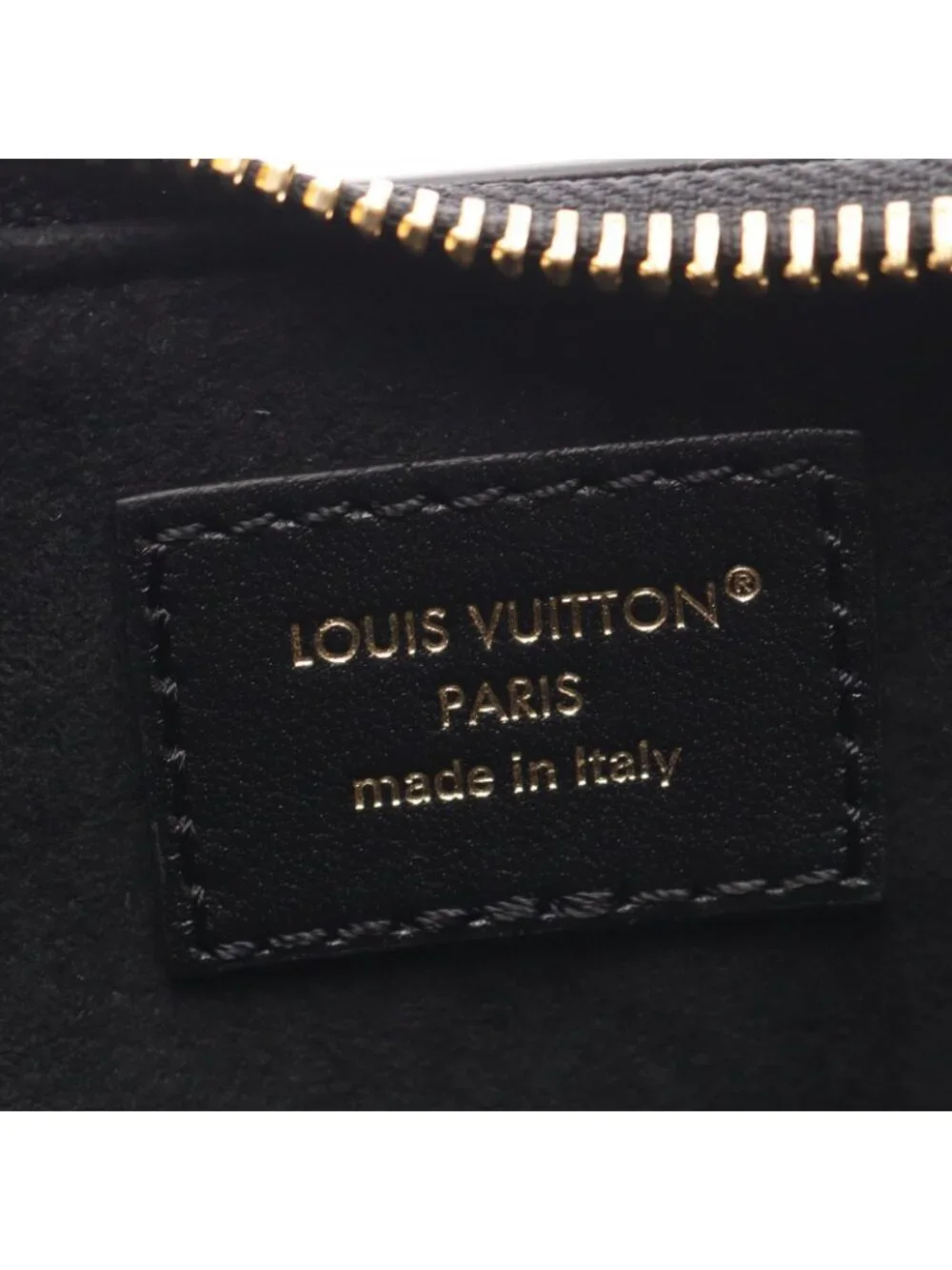 Louis Vuitton Shoulder Bag Pochette LV Blue Noir Leather